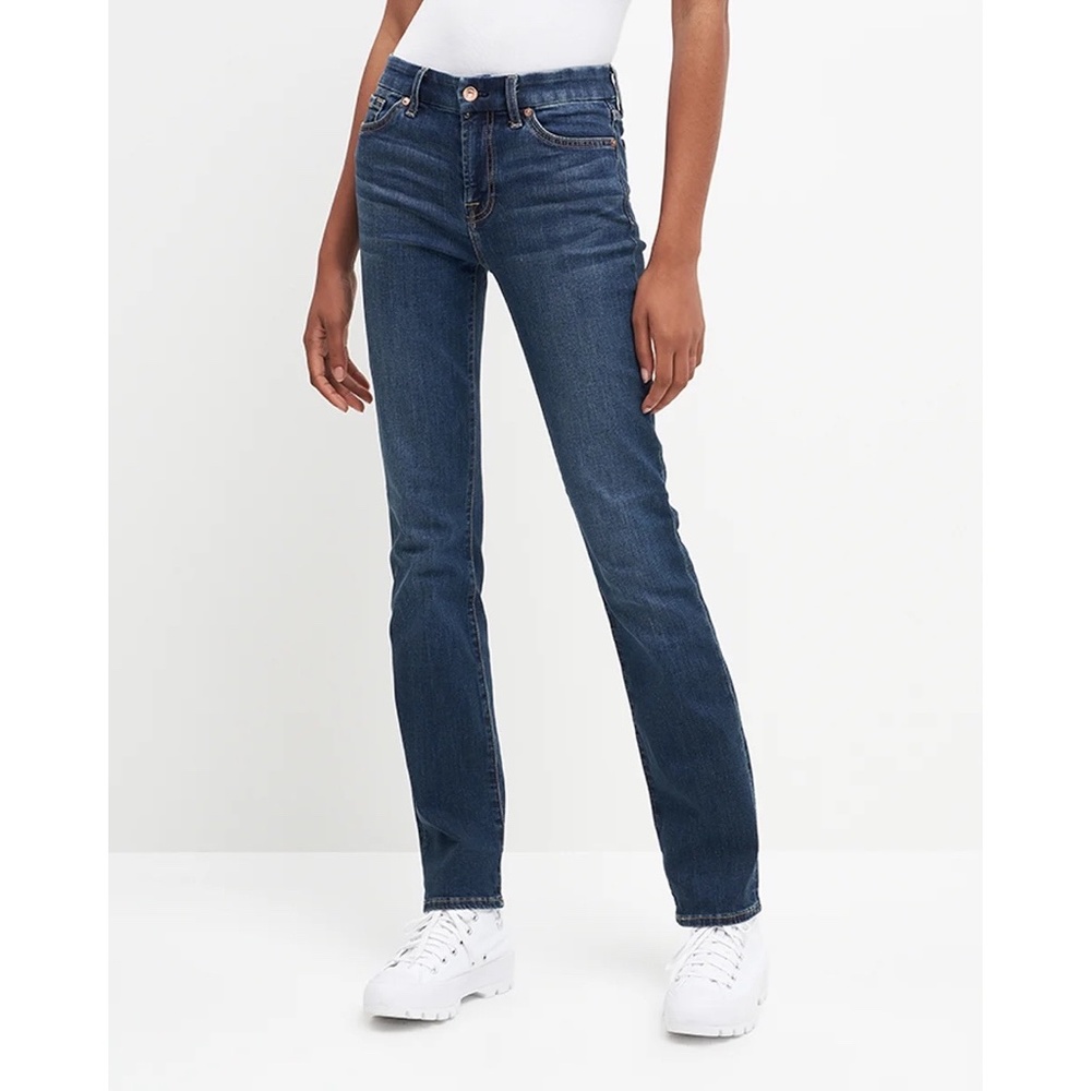7 For All Mankind | Kimmie Straight Leg Dark Wash Quality Denim Jeans